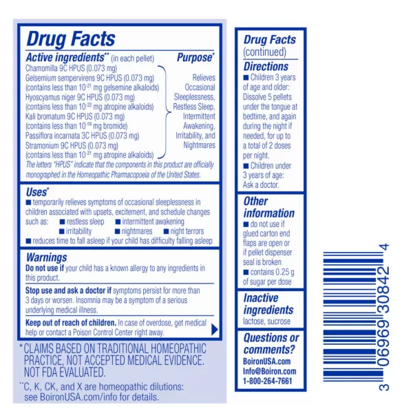 SleepCalm for Kids Meltaway Pellets -- Boiron - Image 3