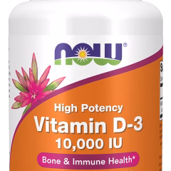 Vitamin D-3 10,000 IU - 120 Softgels - NOW