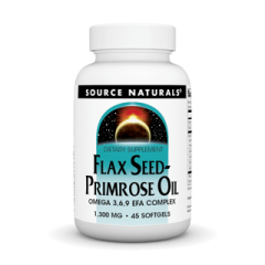 Flax Seed-Primrose Oil 1300 mg (180 Softgel) Source Naturals